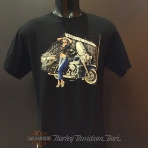 R0035443 Harley-Davidson Bari T-shrt Nera Bellezza senza tempo