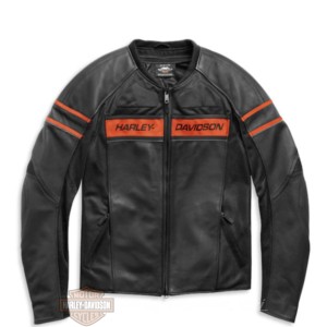 98004-21EH Harley-Davidson Brawler Giacca in Pelle con Protezioni