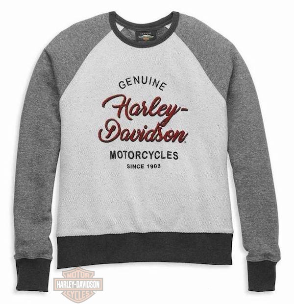 96203-22VW Harley-Davidson Felpa da Donna Wing Raglan | HD BARI