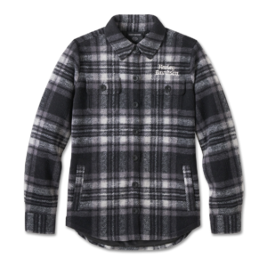 Camicia a quadri grigio e nero Harley-Davidson.