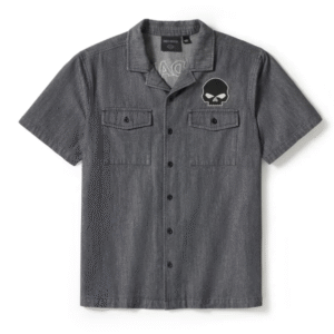 Camicia denim Willie G Skull 96383-25VM