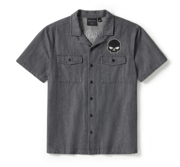 Camicia denim Willie G Skull 96383-25VM