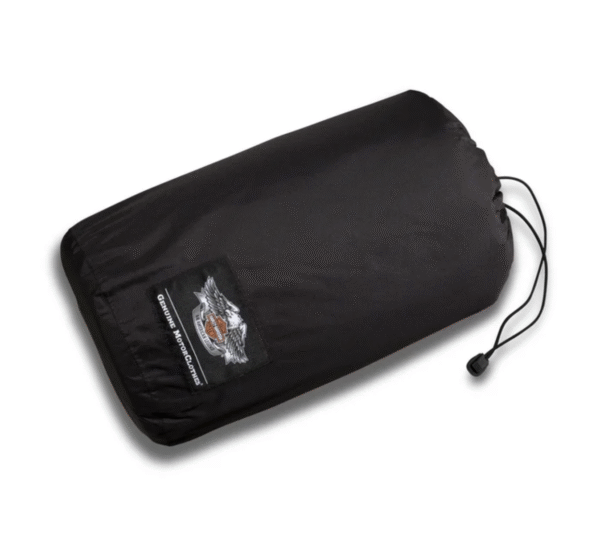 Sacca nera con coulisse, logo Harley-Davidson.