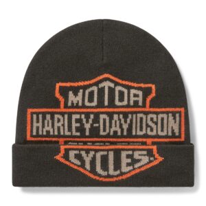 BEANIE BAR & SHIELD OVERSIZED - HARLEY BLACK.