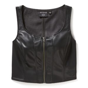 BUSTIER ZIP ME IN IN SIMILPELLE