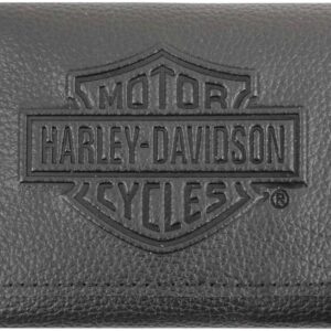 Portafoglio uomo in pelle Harley-Davidson Tri-Fold Wallet  art. XML-3571