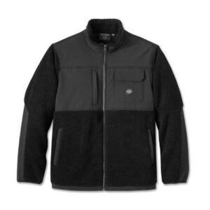 Giacca Uomo Sherpa Full Zip Harley Black art. 96111-25VM