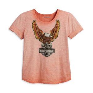 T-SHIRT Donna Harley-Davidson® Hometown Scoop Neck Tee Eagle art. 96220-23VW