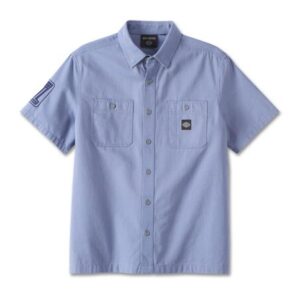 Camicia Uomo Harley-Davidson Canvas Shirt Forever Harley blue art. 96860-23VM