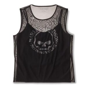 Top in rete Willie G  Skull Bling da donna art. 96339-26VW