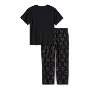 Set pigiama da uomo a maniche corte con teschio Willie G art. 96149-26VM