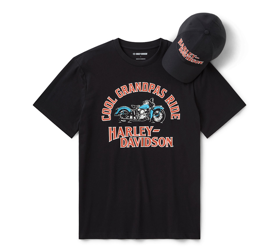 Set regalo Cool Grandpas Ride da uomo TSHIRT + CAPPELLO art. 96183-26vm