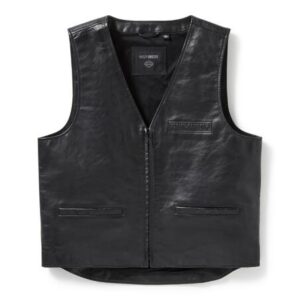 Gilet in pelle Bar & Shield art. 97021-25VM