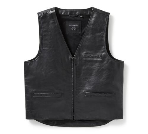 Gilet in pelle Bar & Shield art. 97021-25VM