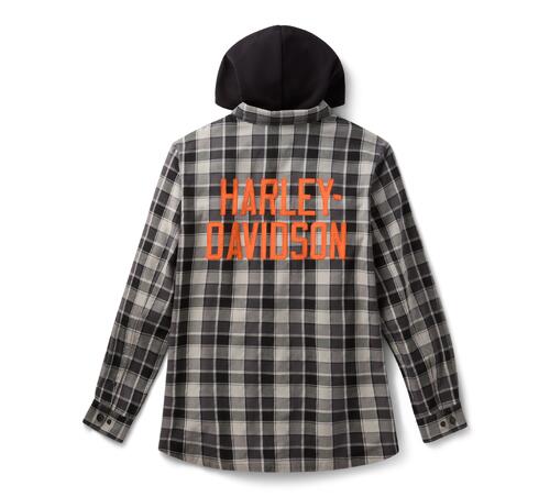 Camicia a maniche lunghe con cappuccio, da uomo art. 96730-25VM - immagine 2