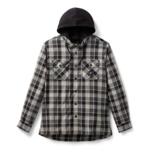 Camicia a maniche lunghe con cappuccio, da uomo art. 96730-25VM