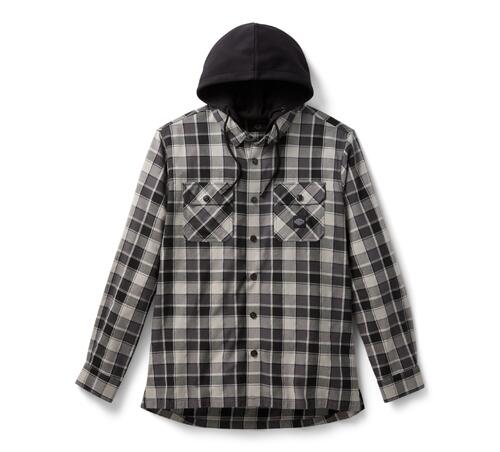 Camicia a maniche lunghe con cappuccio, da uomo art. 96730-25VM
