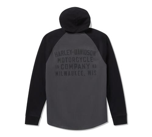 Felpa Henley Raglan HDMC da uomo art. 96723-25VM - immagine 2