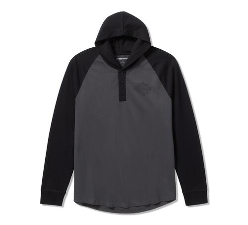 Felpa Henley Raglan HDMC da uomo art. 96723-25VM