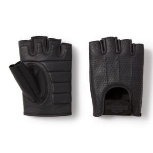 Guanti uomo H-D Perforated Fingerless Leather Riding art. 98117-25VM