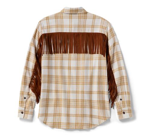Camicia donna Vintage Fringe Plaid Shirt art. 96269-26VW - immagine 2