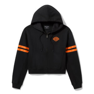 Felpa da donna con cappuccio e zip integrale H-D Essential art. 96575-26VW