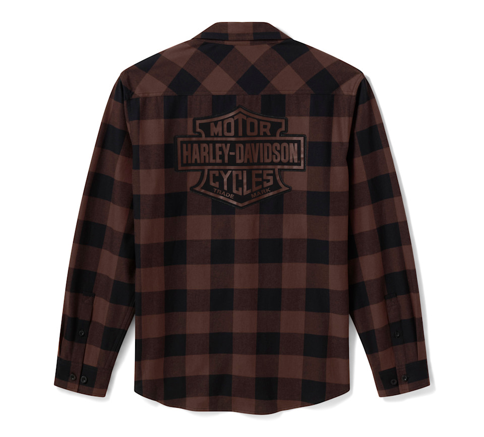 Camicia di flanella da uomo H-D American Classic Buffalo Check art. 96535-26VM - immagine 2