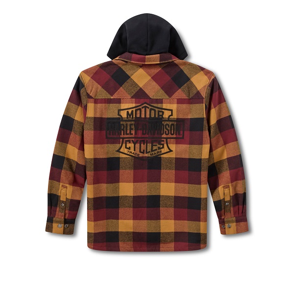 Giacca-camicia da Uomo con cappuccio Harley-Davidson® American Classic art. 96559-26VM - immagine 2